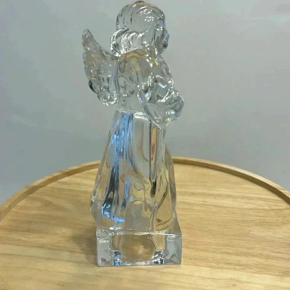 Mikasa Crystal Angel Figurine with violin 8” tall Germany Herald collection - Picture 6 of 7